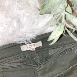 L O F T || linen olive casual / dress pants · · · 10